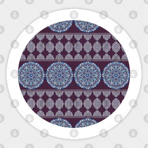 Arabesque Pattern (Decorative Border) Sticker by The Ministry of Fashion Prints